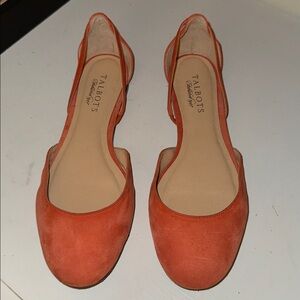 Talbots Coral Leather Flats